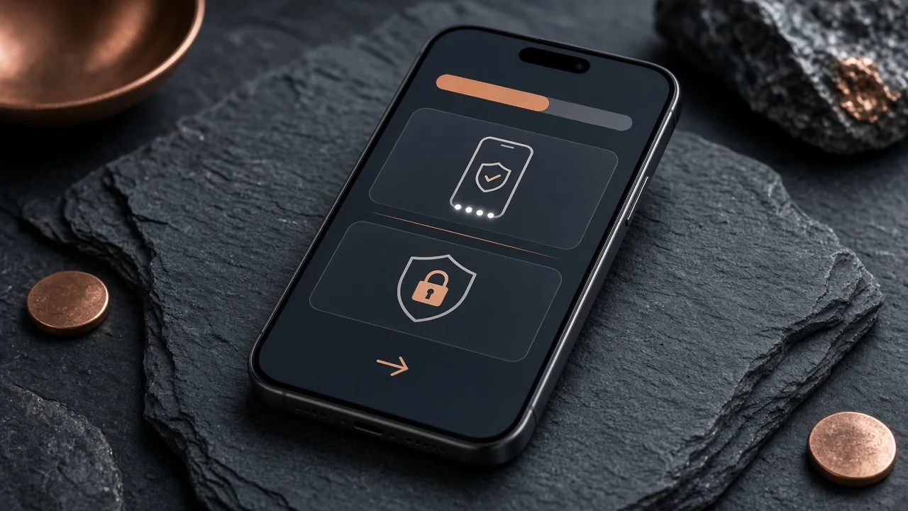 فرآیند امن ثبت‌نام یک بت روی موبایل